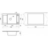 Кухонная мойка GRANULA GR-7806 алюминиум 7806 ALYUMIHIYM