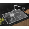Кухонная мойка GRANULA KS-7308R АЛЮМИНИУМ кварц 7308R ALYUMIHIYM
